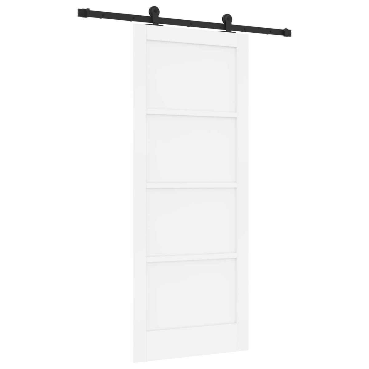 vidaXL Sliding Door ORKDAL 83 x 202 cm Solid Pine Wood White 2