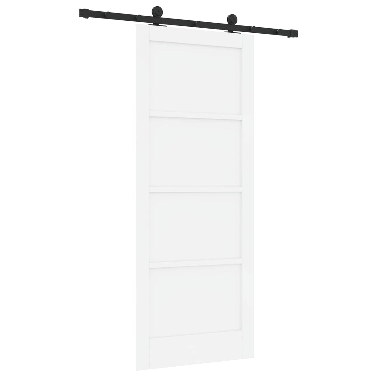 vidaXL Sliding Door ORKDAL 83 x 202 cm Solid Pine Wood White 6