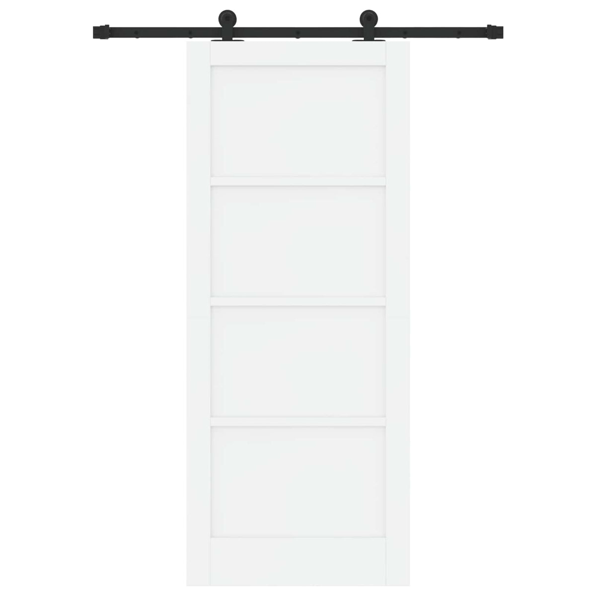 vidaXL Sliding Door ORKDAL 83 x 202 cm Solid Pine Wood White 4