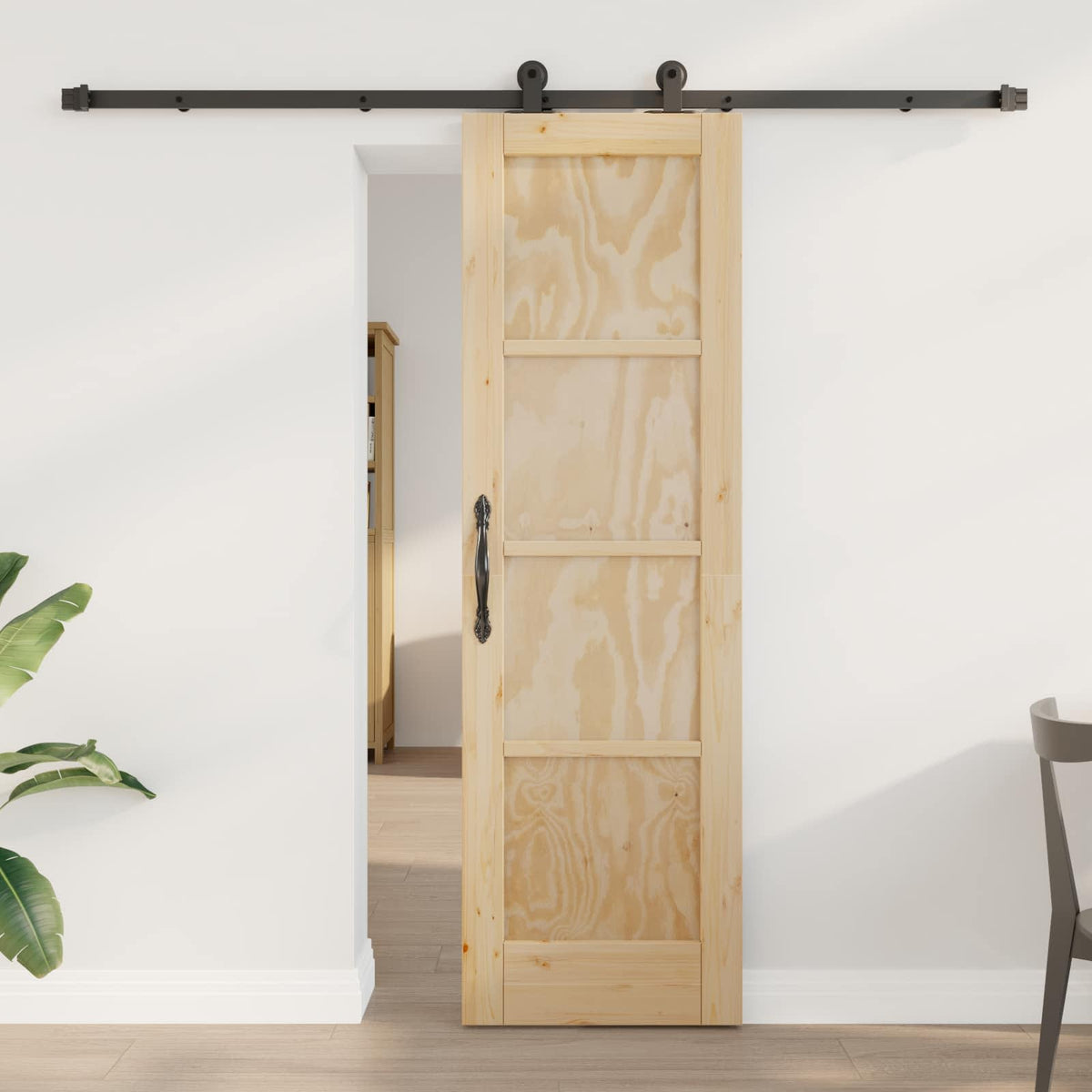 Sliding Door ORKDAL Solid Pine Wood Natural 61 cm 198.5 cm 213.5 cm