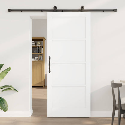 vidaXL Sliding Door ORKDAL 83 x 202 cm Solid Pine Wood White 1
