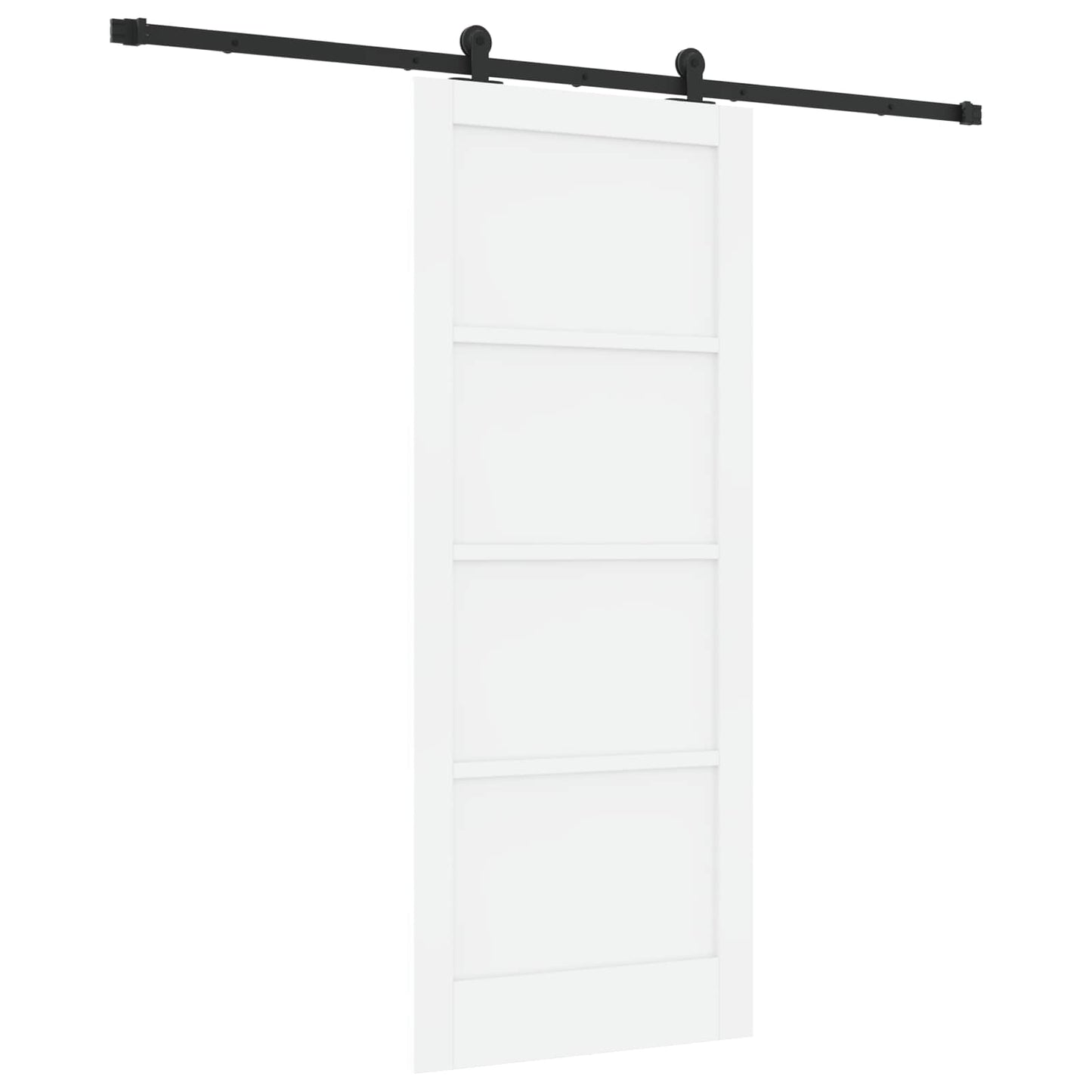 vidaXL Sliding Door ORKDAL 83 x 202 cm Solid Pine Wood White 2