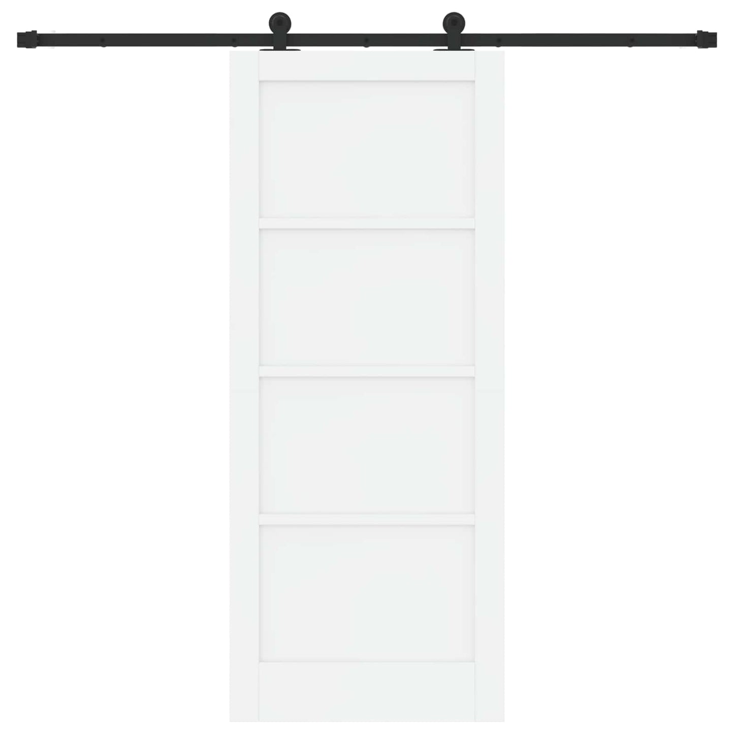 vidaXL Sliding Door ORKDAL 83 x 202 cm Solid Pine Wood White 4