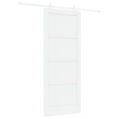 vidaXL Sliding Door White 83 x 202 cm Solid Pine Wood 2