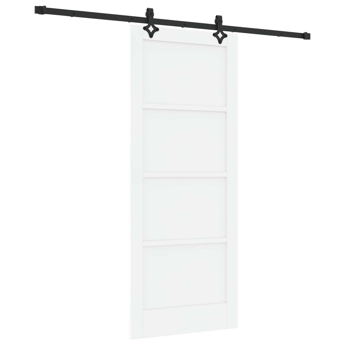 vidaXL Sliding Door ORKDAL 83 x 202 cm Solid Pine Wood White 2