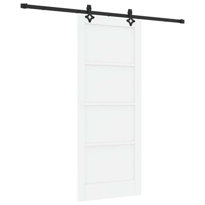 Sliding Door ORKDAL Solid Pine Wood White 213.5 cm