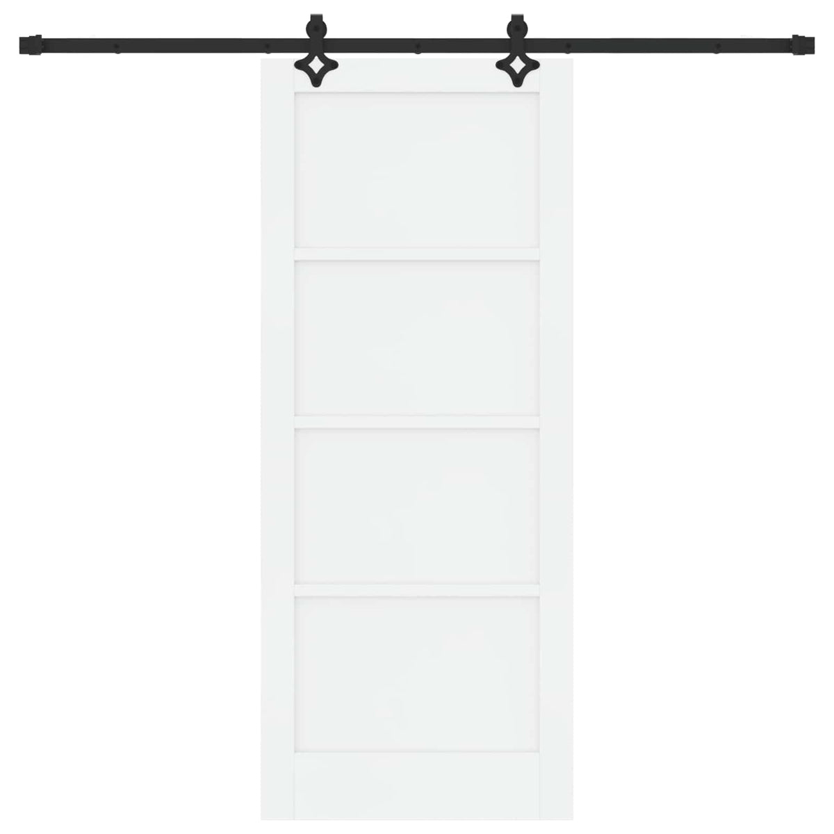 Sliding Door ORKDAL Solid Pine Wood White 213.5 cm