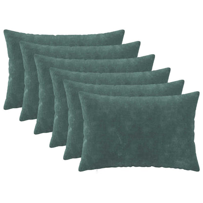 Throw Pillow HEERLEN 6 pcs Sea Blue 30 x 50 cm