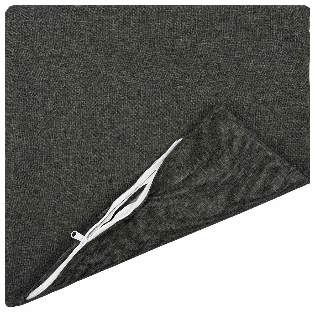 Throw Pillow HEERLEN Fabric 12 pcs 40 x 40 cm Dark grey