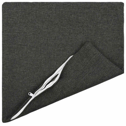 Throw Pillow HEERLEN Fabric 12 pcs 40 x 40 cm Dark grey