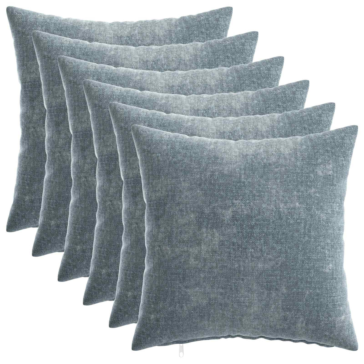 vidaXL Throw Pillow 6 pcs HEERLEN Light Blue 40 x 40 cm 2