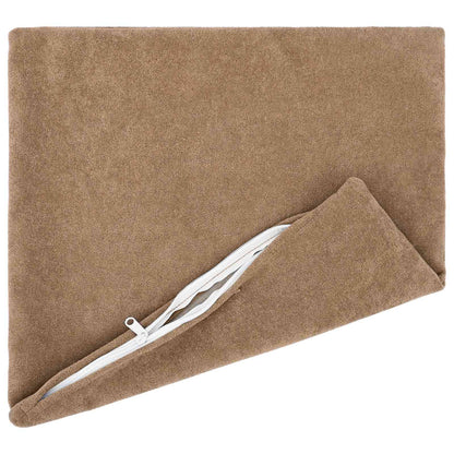 Throw Pillow HEERLEN Microfiber Fleece 6 pcs Taupe 40 x 40 cm