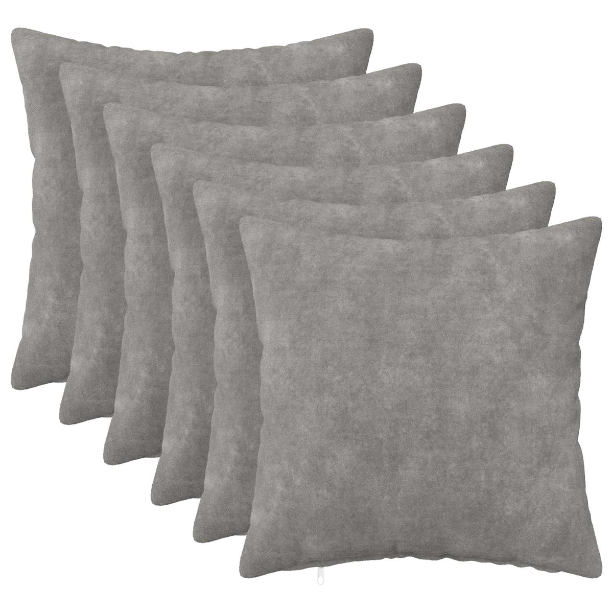 Throw Pillow HEERLEN 6 pcs Light Grey 40 x 40 cm