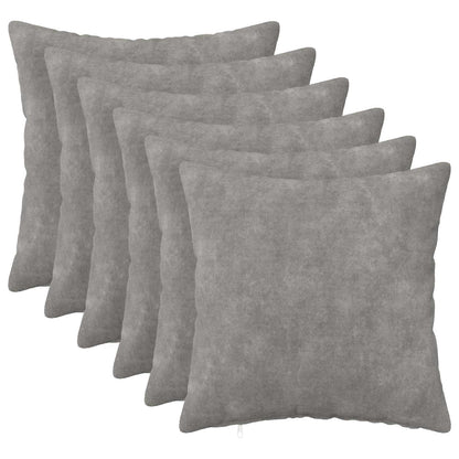 Throw Pillow HEERLEN 6 pcs Light Grey 40 x 40 cm