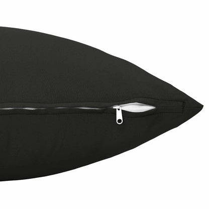 Throw Pillow HEERLEN Polyester 6 pcs 40 x 40 cm Black