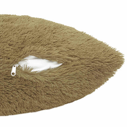 Throw Pillow HEERLEN PV Fleece 12 pcs 40 x 40 cm Light grey
