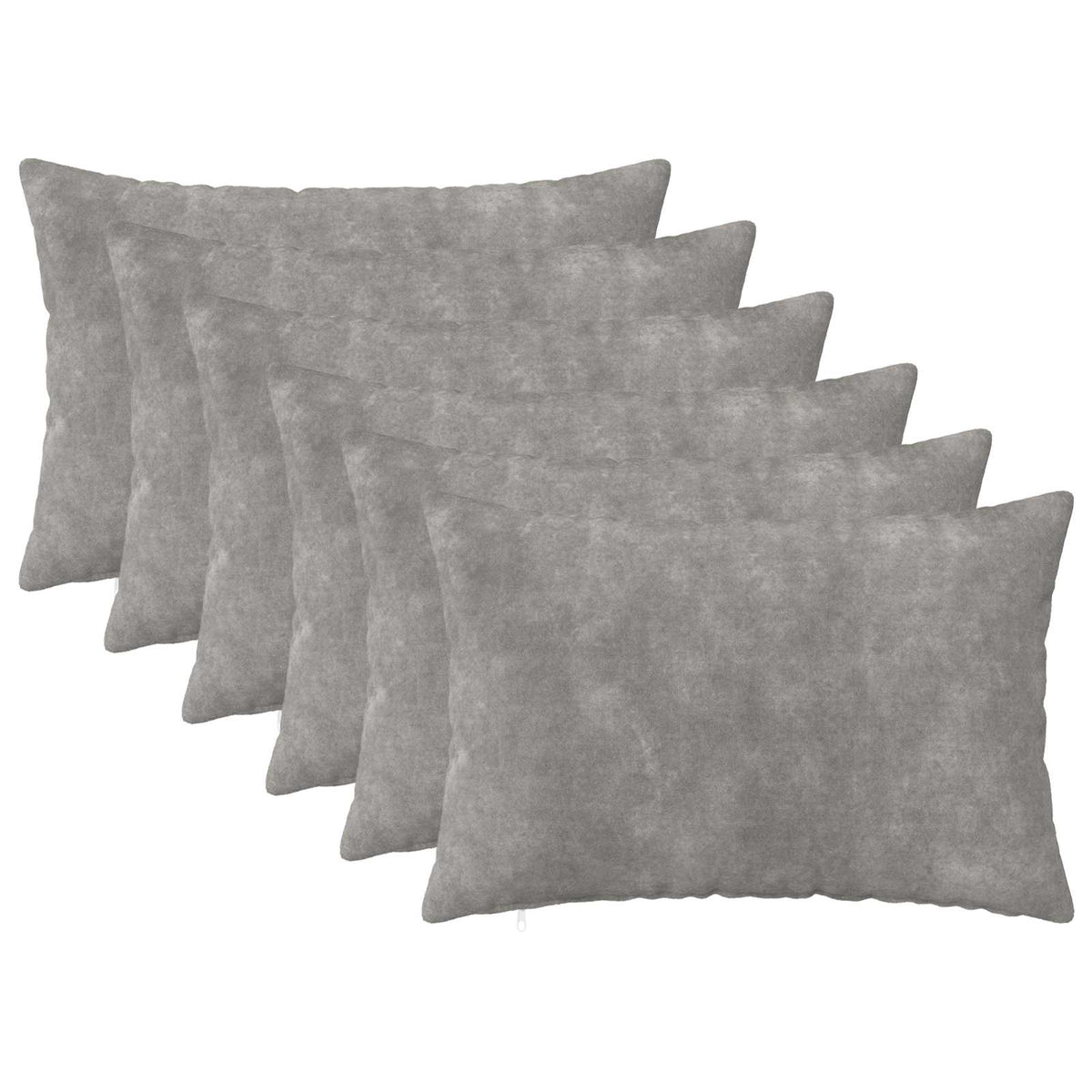 Throw Pillow HEERLEN 6 pcs Light Grey 40 x 60 cm