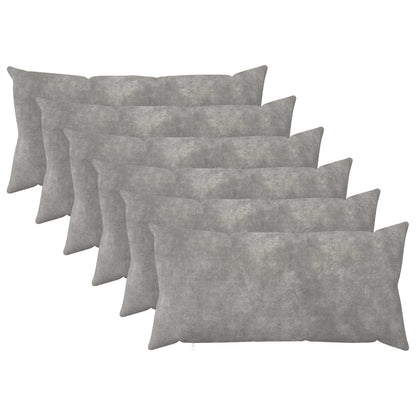 Throw Pillow HEERLEN 6 pcs Light Grey 40 x 70 cm