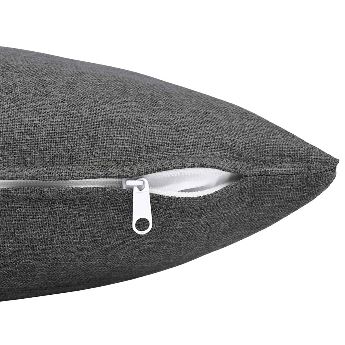Throw Pillow HEERLEN Fabric Light grey