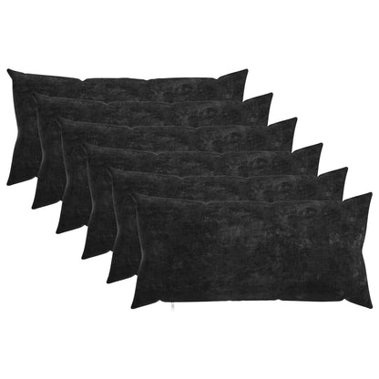 vidaXL Throw Pillow 6 pcs HEERLEN Anthracite 40 x 80 cm 2