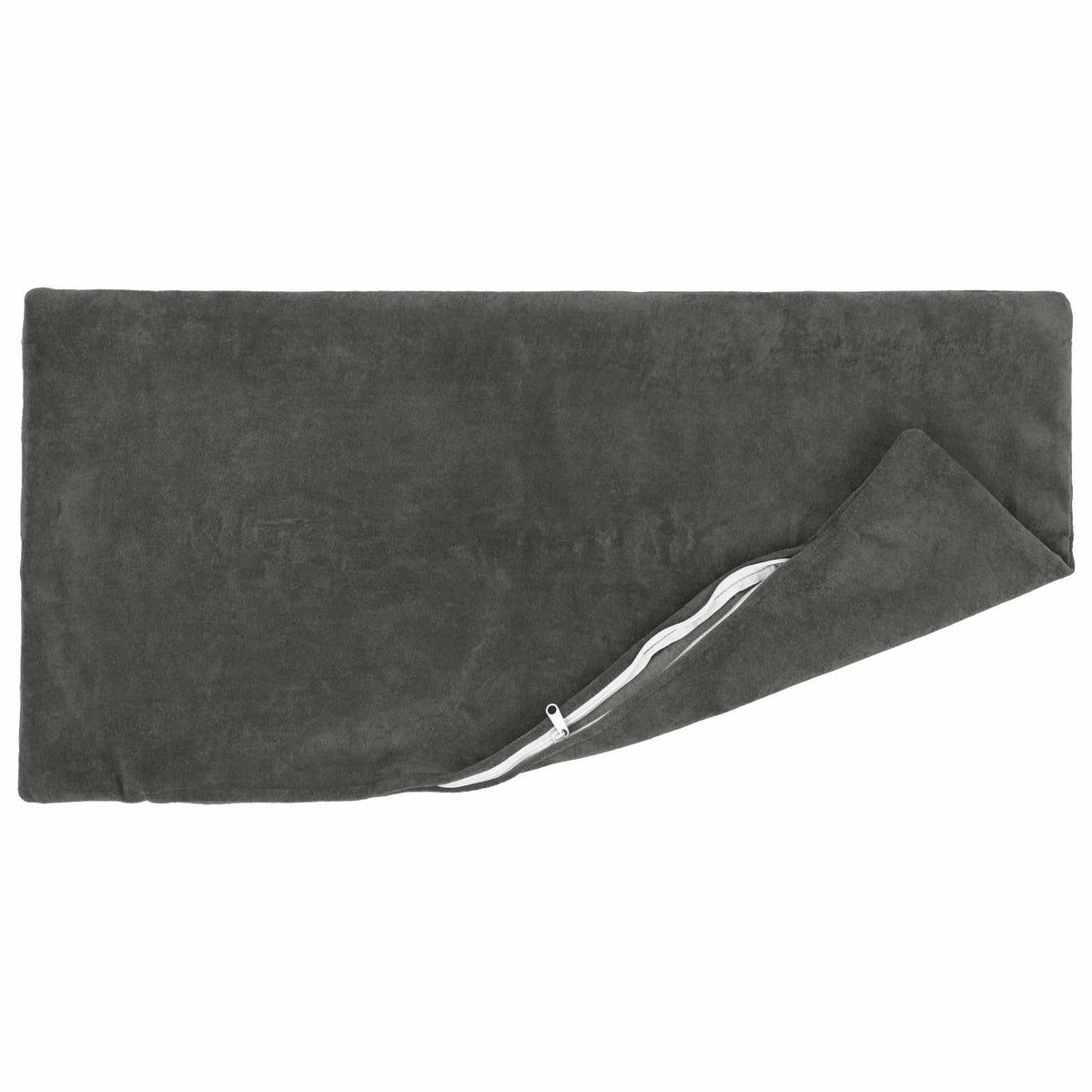 Cushion with Pillow HEERLEN Microfiber Fleece 12 pcs 40 x 80 cm Anthracite