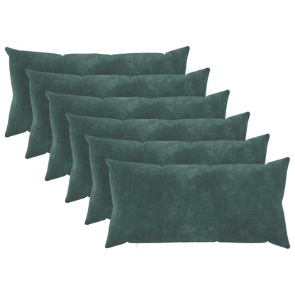 Throw Pillow HEERLEN 6 pcs Sea Blue 40 x 80 cm