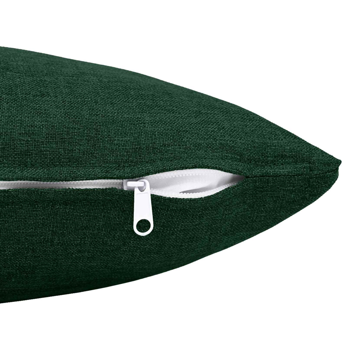 Throw Pillow HEERLEN Fabric 2 pcs Dark Green 40 x 145 cm