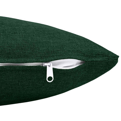 Throw Pillow HEERLEN Fabric 2 pcs Dark Green 40 x 145 cm