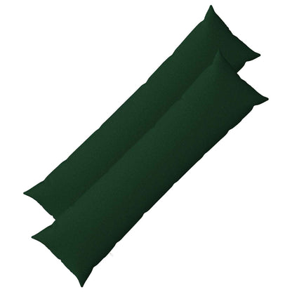 Throw Pillow HEERLEN Fabric 2 pcs Dark Green 40 x 145 cm