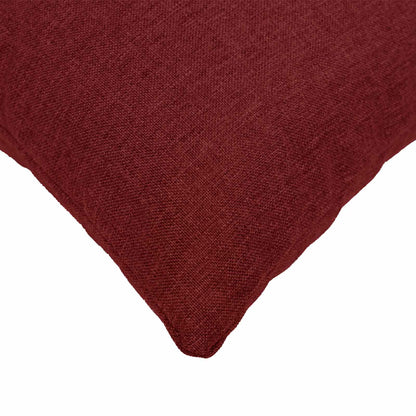 Throw Pillow HEERLEN Fabric 2 pcs Wine Red 40 x 145 cm