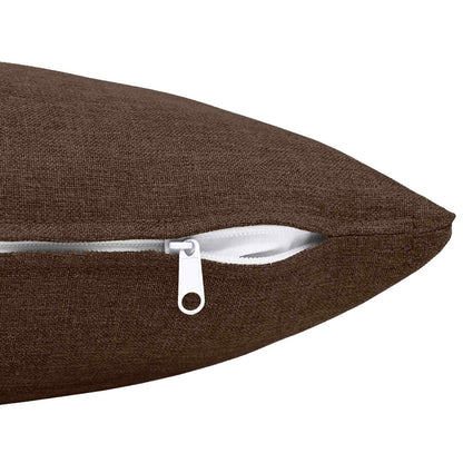 Throw Pillow HEERLEN Fabric 2 pcs Brown 40 x 145 cm