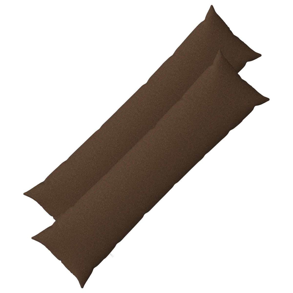 Throw Pillow HEERLEN Fabric 2 pcs Brown 40 x 145 cm