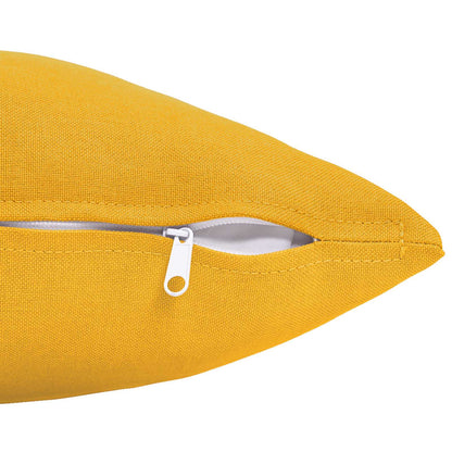 Throw Pillow HEERLEN Fabric 2 pcs Light Yellow 40 x 145 cm