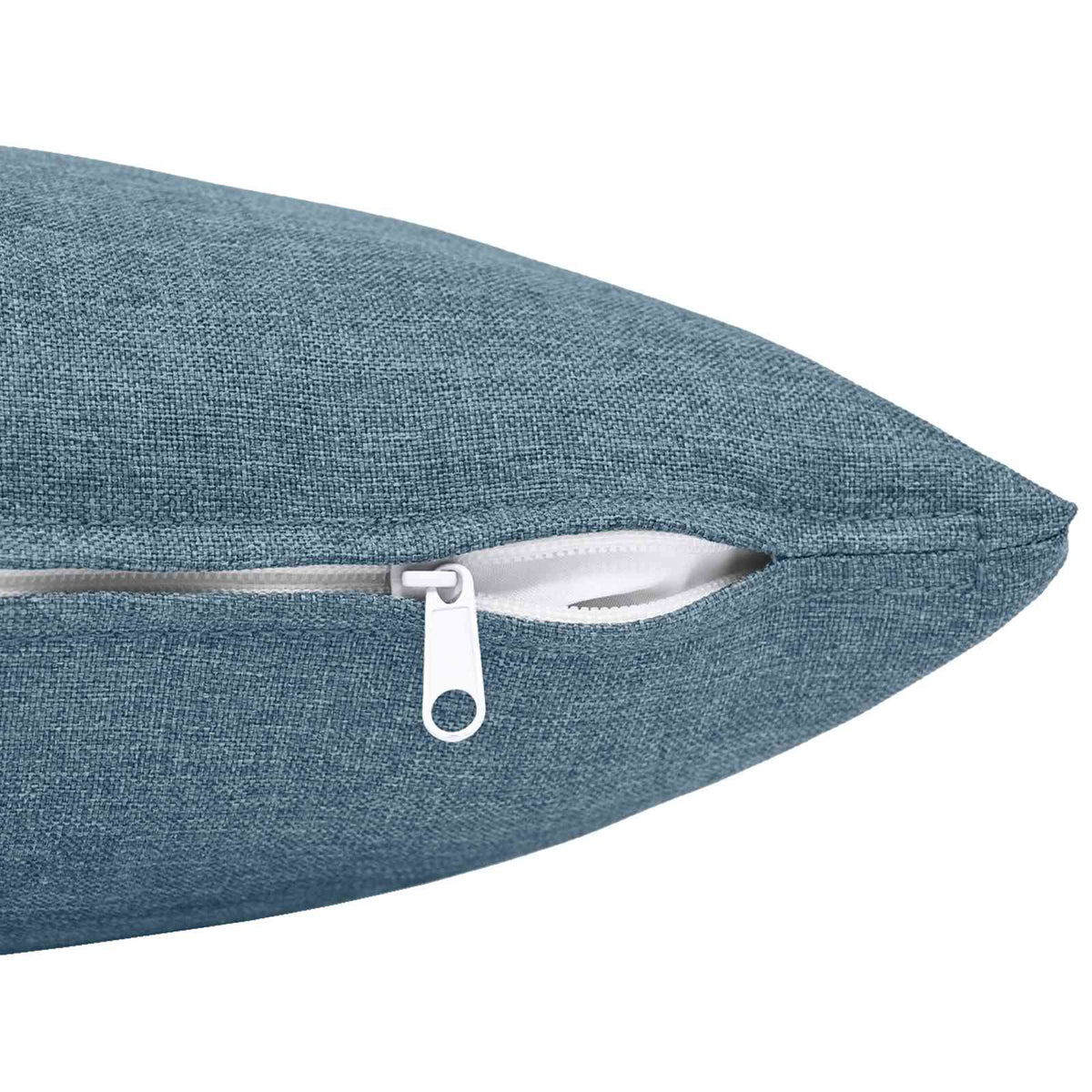 Throw Pillow HEERLEN Fabric 2 pcs Jeans Blue 40 x 145 cm