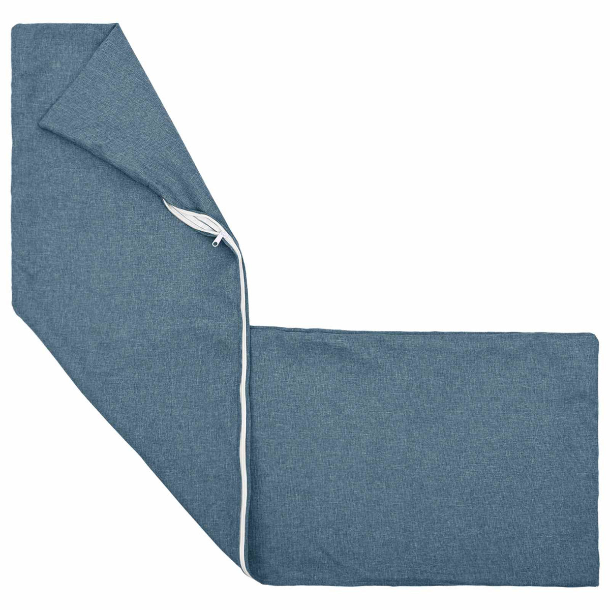 Throw Pillow HEERLEN Fabric 2 pcs Jeans Blue 40 x 145 cm