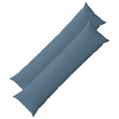 Throw Pillow HEERLEN Fabric 2 pcs Jeans Blue 40 x 145 cm