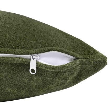 Throw Pillow HEERLEN Microfiber Fleece 2 pcs Green 40 x 145 cm