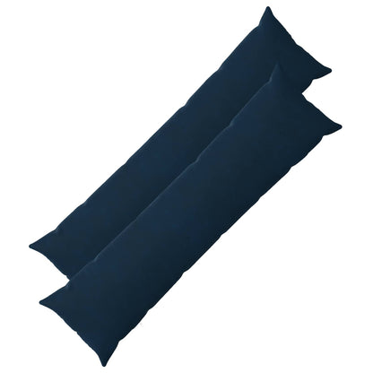 Throw Pillow HEERLEN Microfiber Fleece 2 pcs Blue 40 x 145 cm