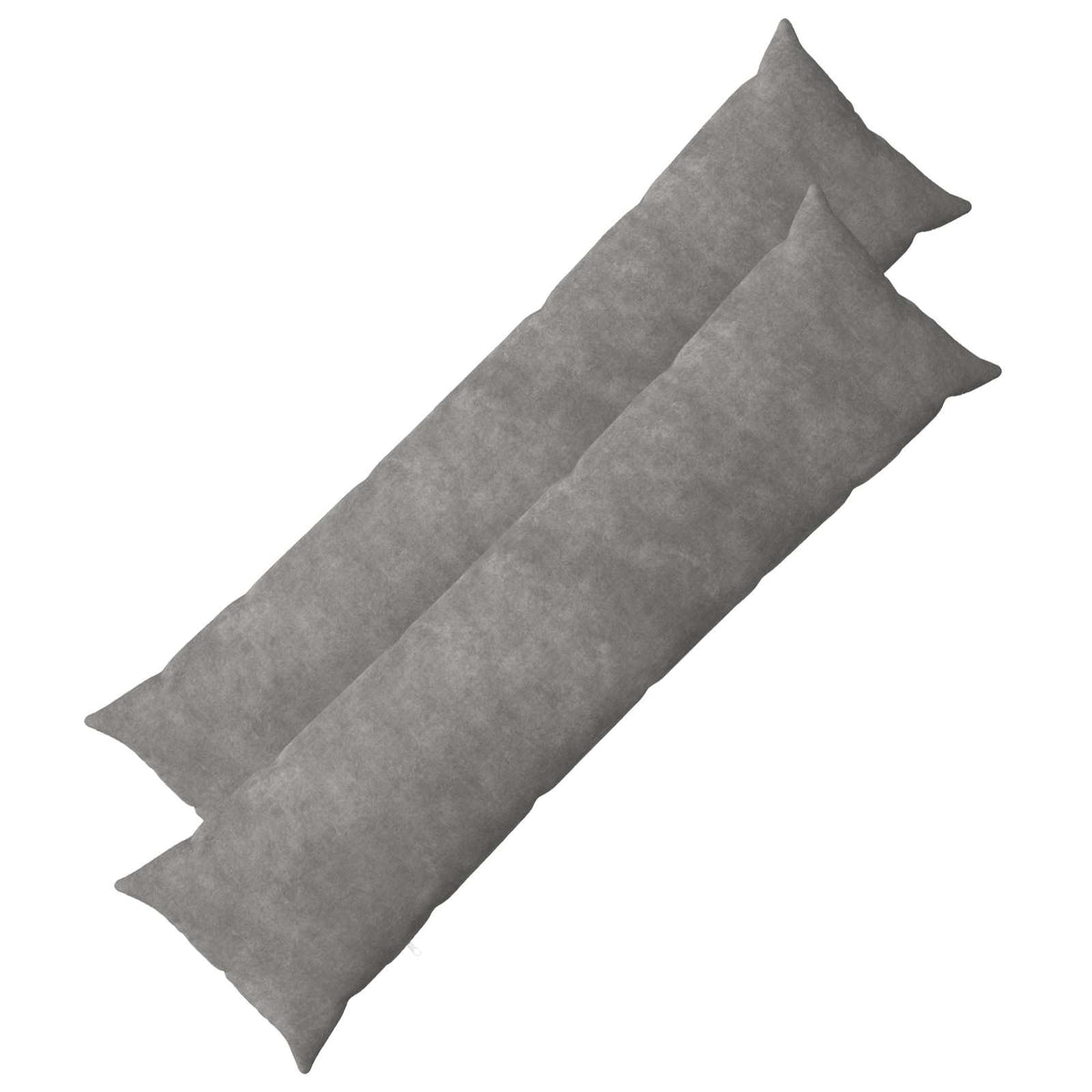 Throw Pillow HEERLEN 2 pcs Light Grey 40 x 145 cm