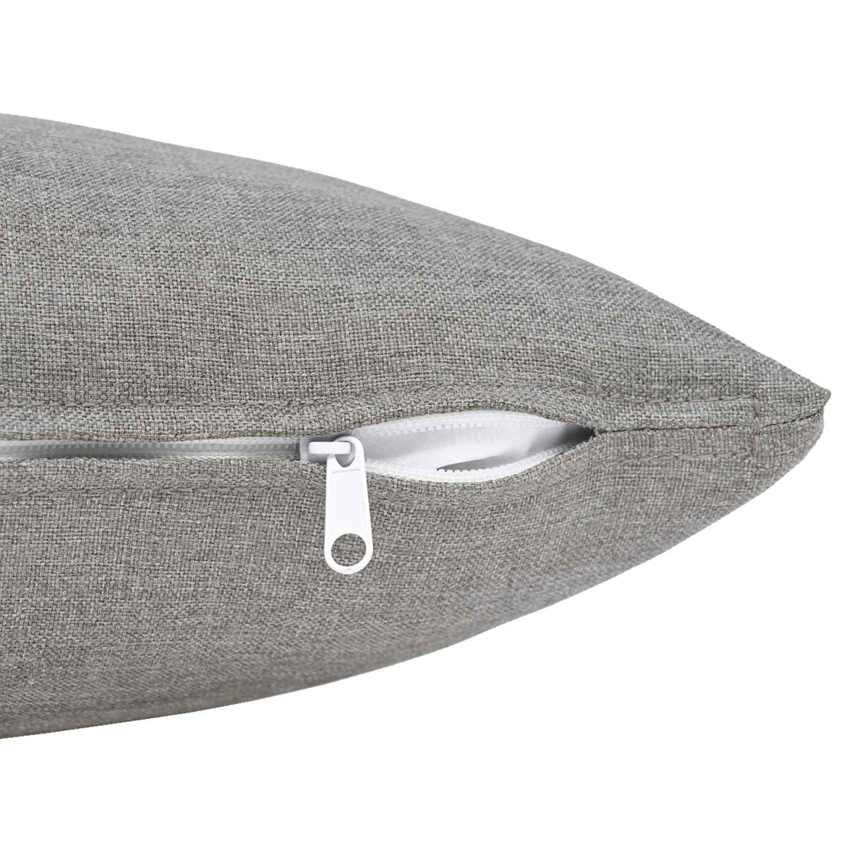 Throw Pillow HEERLEN Fabric 6 pcs 45 x 45 cm Cloud grey