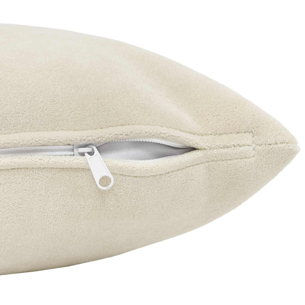 Throw Pillow HEERLEN Microfiber Fleece 6 pcs Cream 45 x 45 cm