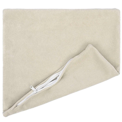 Throw Pillow HEERLEN Microfiber Fleece 6 pcs Cream 45 x 45 cm