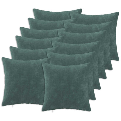 Throw Pillow HEERLEN Microfiber Fleece 12 pcs 45 x 45 cm Sea blue