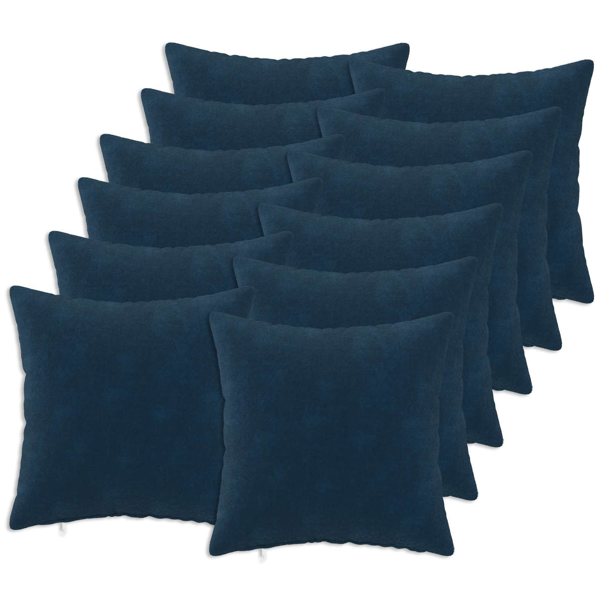 Throw Pillow HEERLEN Microfiber Fleece 12 pcs 45 x 45 cm Blue
