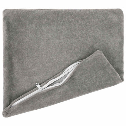 Throw Pillow HEERLEN Microfiber Fleece 12 pcs 45 x 45 cm Light grey