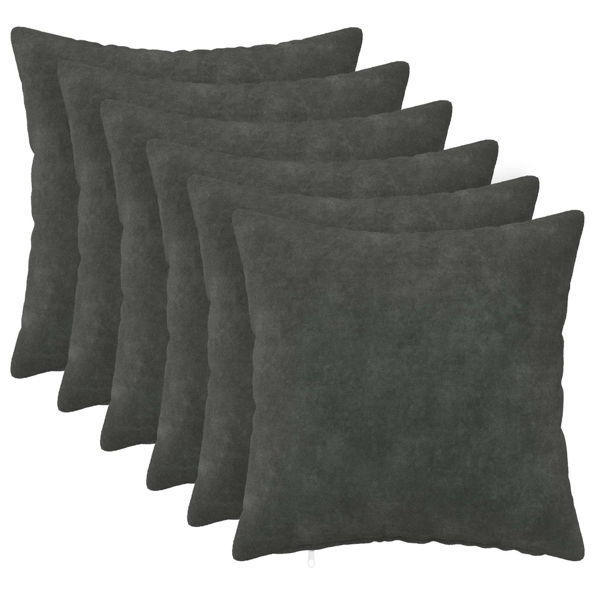 Throw Pillow HEERLEN 6 pcs Anthracite 50 x 50 cm