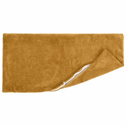 Throw Pillow HEERLEN Microfiber Fleece 2 pcs Yellow 50 x 75 cm