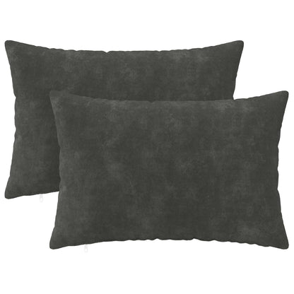 Throw Pillow HEERLEN 2 pcs Anthracite 50 x 80 cm