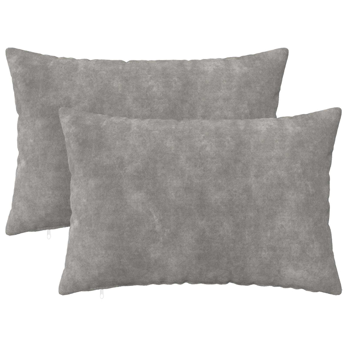 Throw Pillow HEERLEN 2 pcs Light Grey 50 x 80 cm