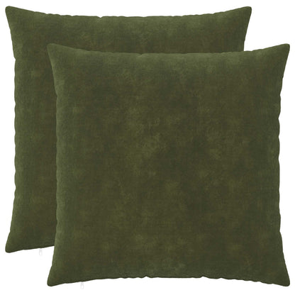 Throw Pillow HEERLEN Microfiber Fleece Green